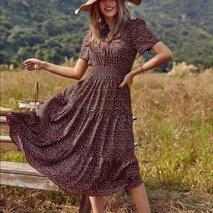 SHEIN floral print dress -L